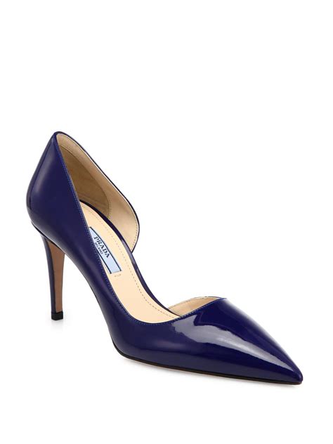 prada blue patent shoes|prada dress shoes women.